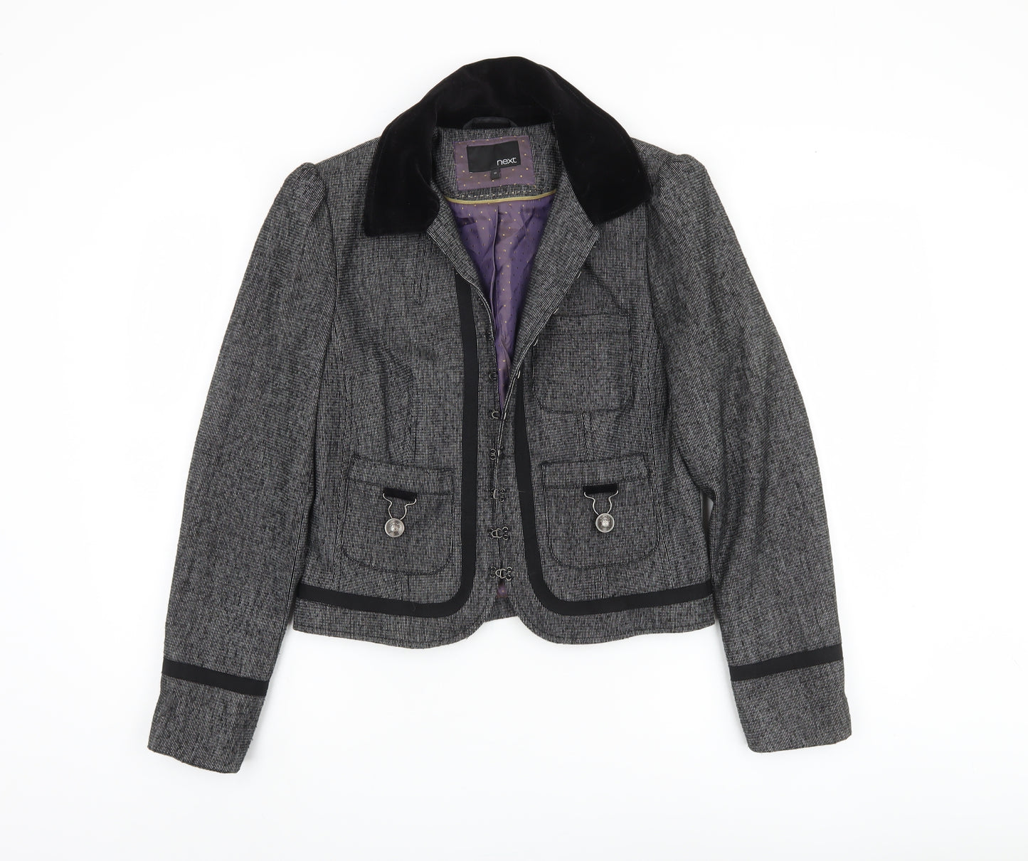 Next Women's Grey Military Jacket Size 12