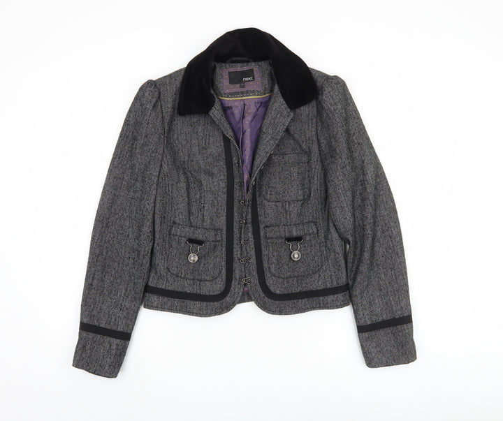 Next Women's Grey Military Jacket Size 12