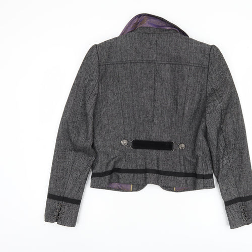 Next Women's Grey Military Jacket Size 12