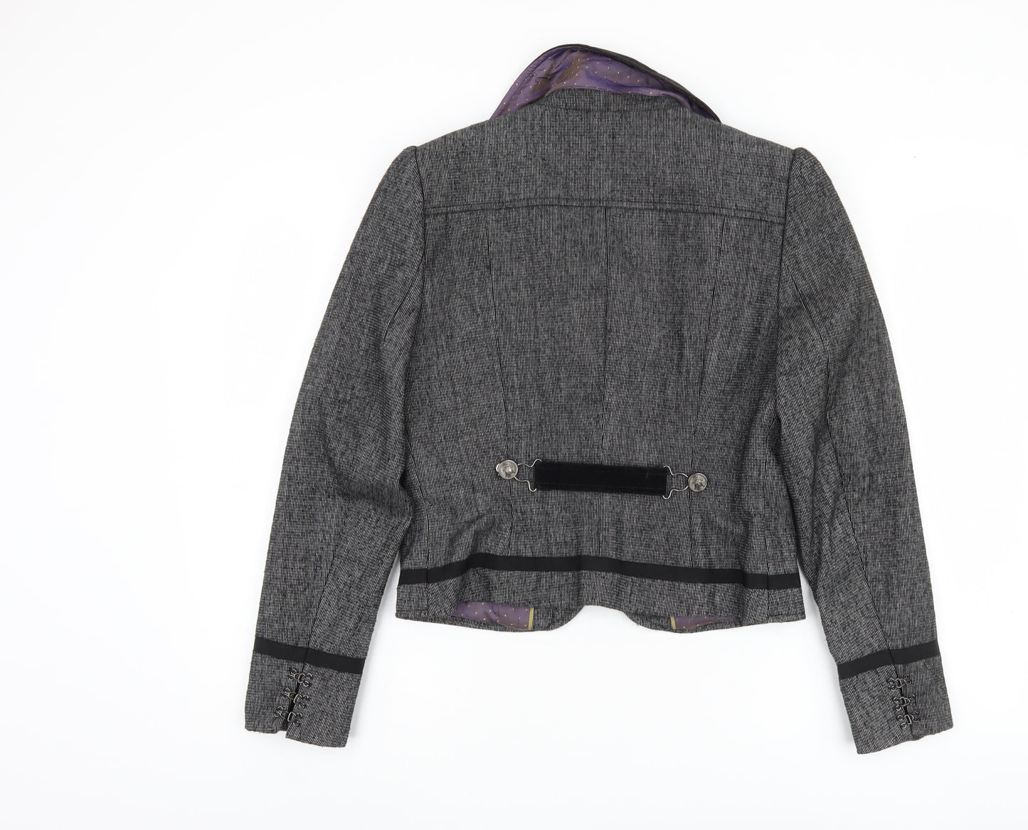 Next Women's Grey Military Jacket Size 12