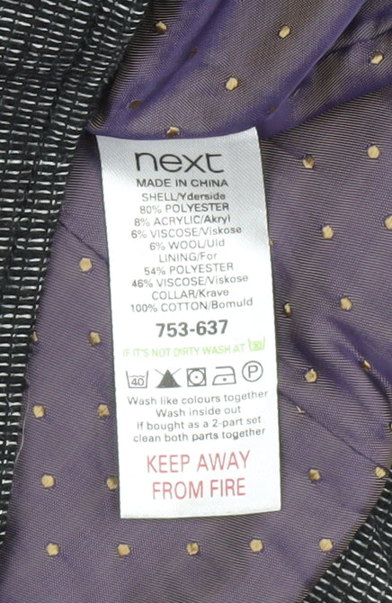 Next Women's Grey Military Jacket Size 12