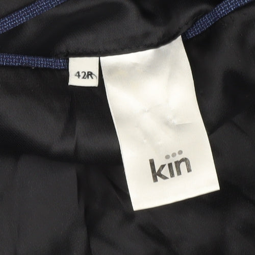 Kin Men's Blue Regular Fit Blazer 42R Business Formal