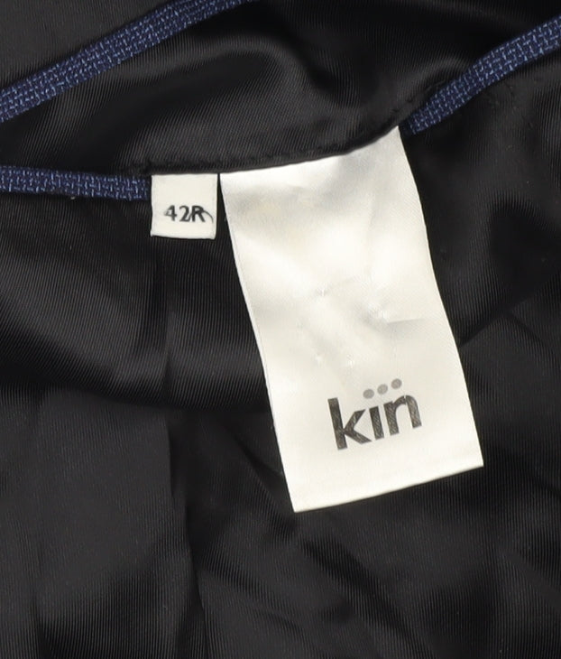 Kin Men's Blue Regular Fit Blazer 42R Business Formal