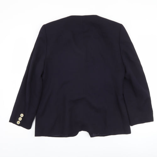 Bianca Women's Black Blazer, Size 12, Five-Button Classic Fit