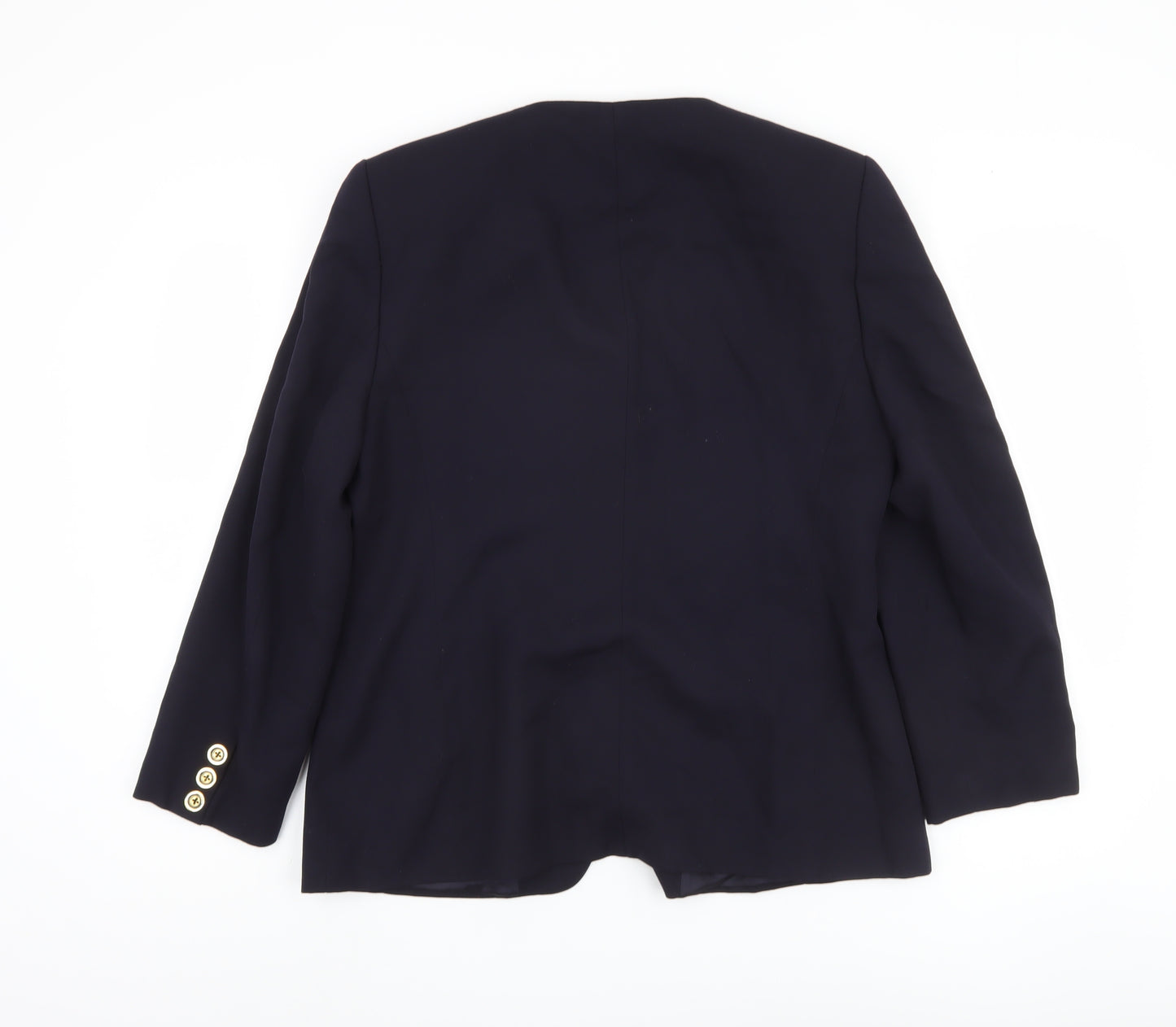 Bianca Women's Black Blazer, Size 12, Five-Button Classic Fit