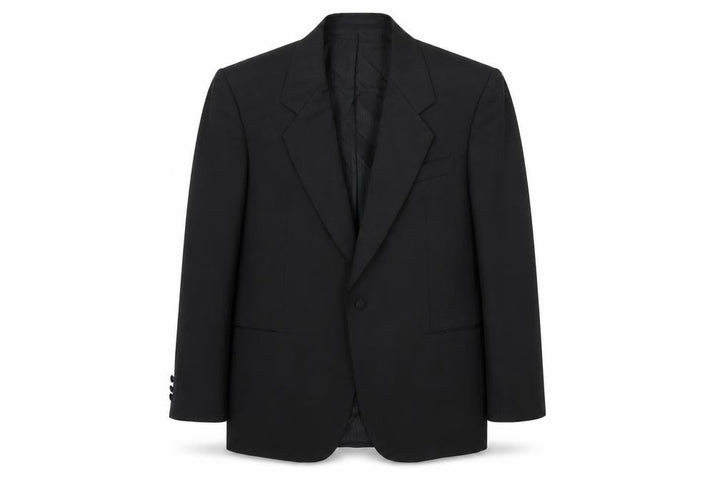 Varteks Men's Black Blazer, Size 40, Single-Breasted