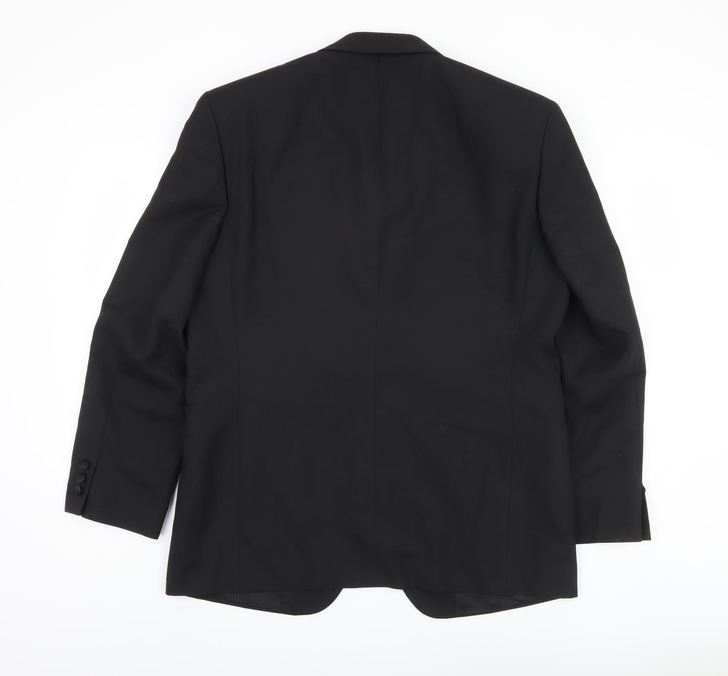 Varteks Men's Black Blazer, Size 40, Single-Breasted