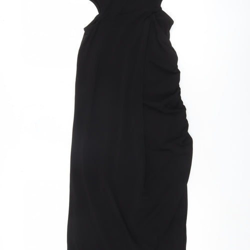 ONLY Women's Black Bodycon Dress Size 8 Cut Out Design