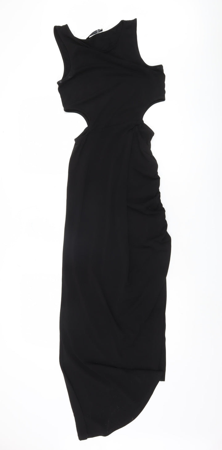 ONLY Women's Black Bodycon Dress Size 8 Cut Out Design