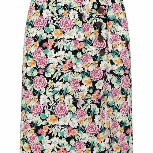 Brave Soul Women's Black Floral Skirt S