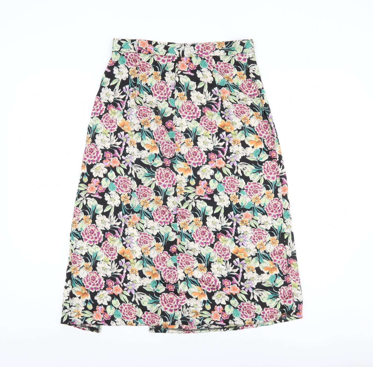 Brave Soul Women's Black Floral Skirt S