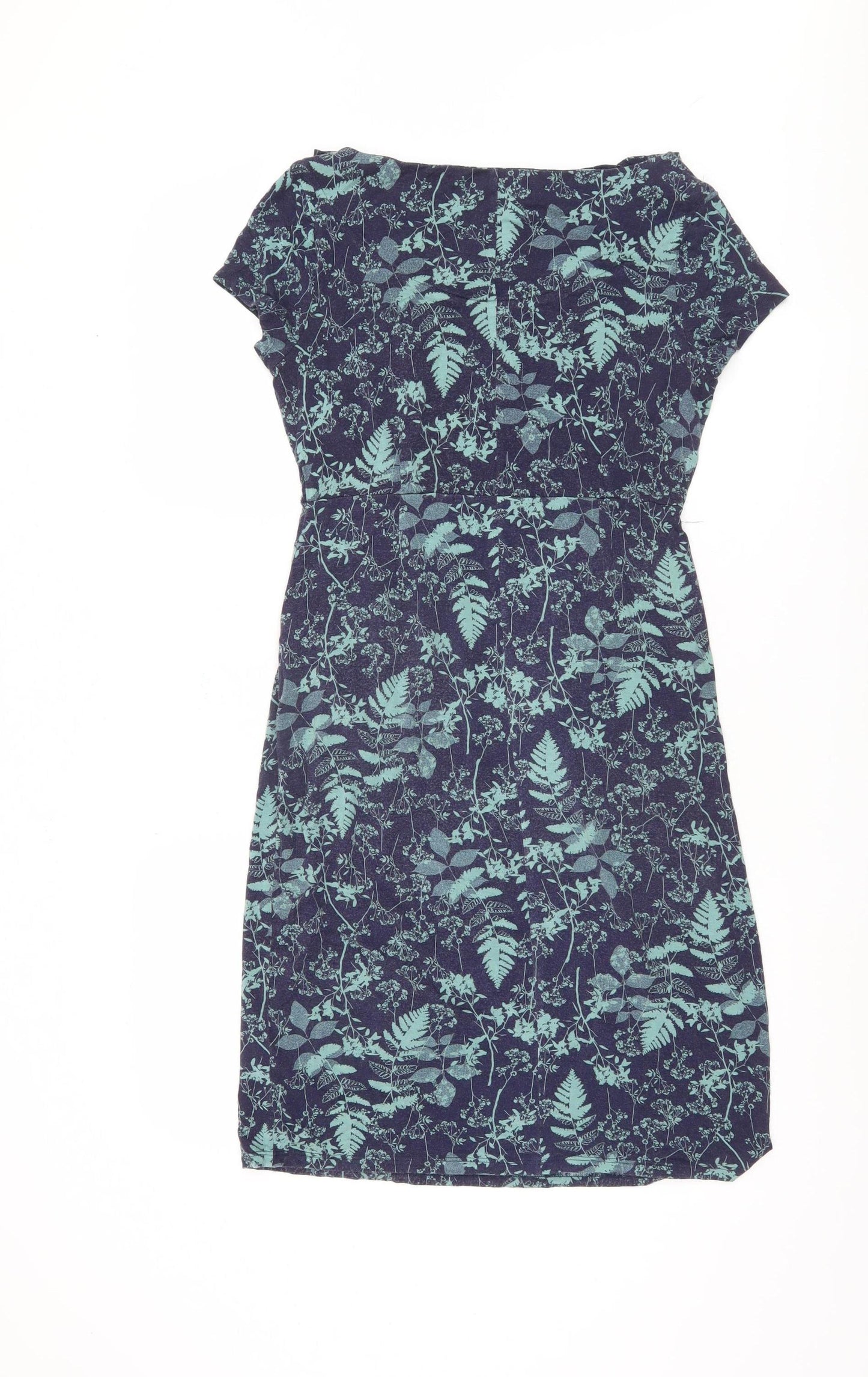 White Stuff Women's Blue Floral Shift Dress Size 8