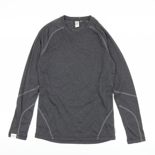 Oxylane Men's Grey Long Sleeve Top - Size S, Activewear