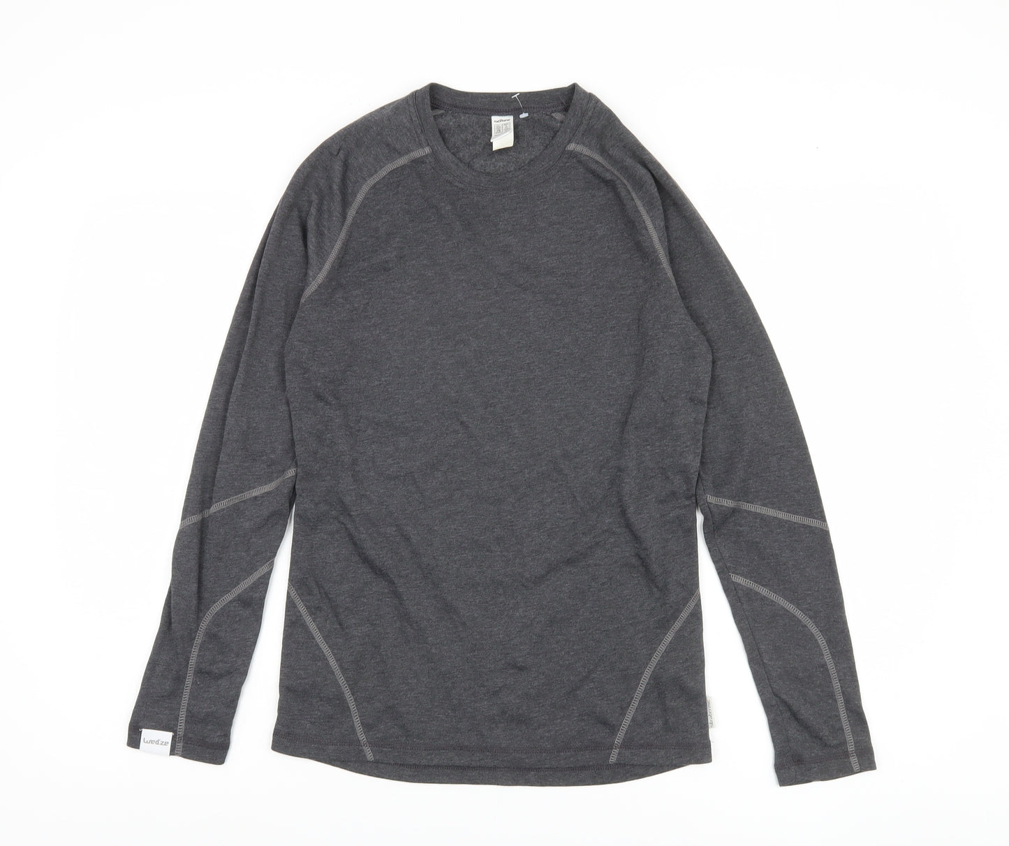 Oxylane Men's Grey Long Sleeve Top - Size S, Activewear
