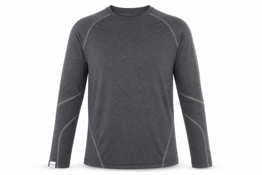 Front view of Oxylane Men's Grey Long Sleeve Top -, size S, Activewear