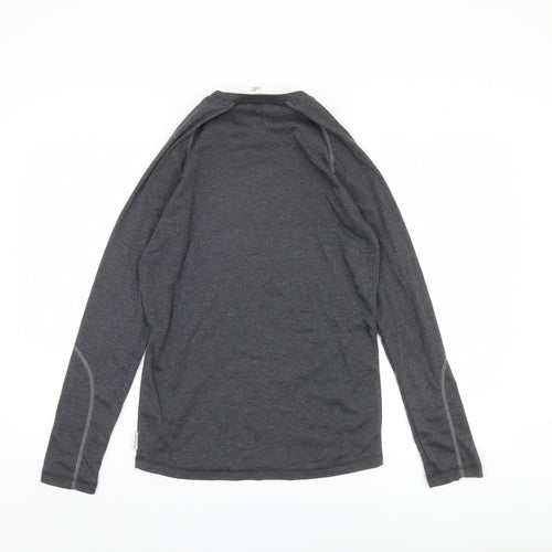 Oxylane Men's Grey Long Sleeve Top - Size S, Activewear