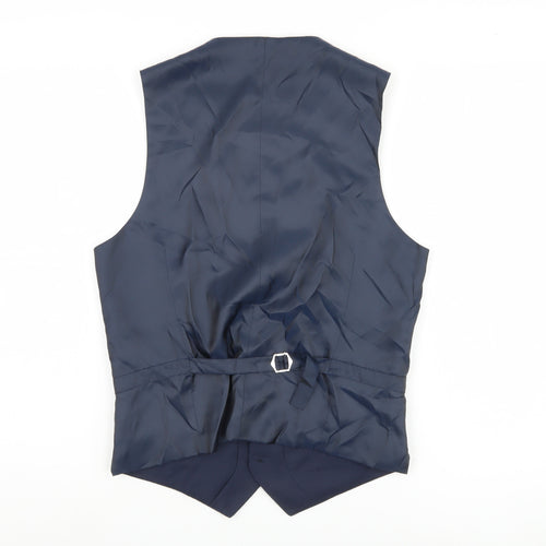 Marks and Spencer Men's Blue Waistcoat, Size S 36"
