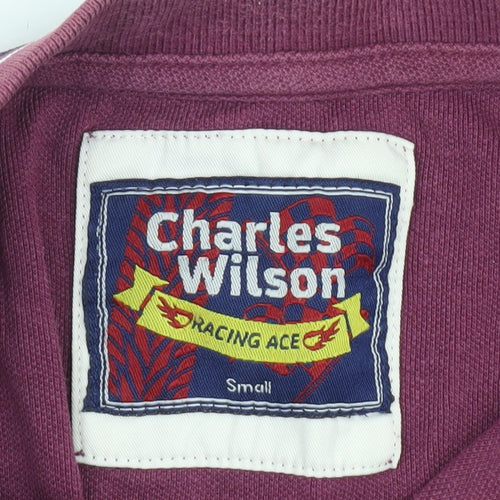 Charles Wilson Unisex Purple Polo Shirt Size S