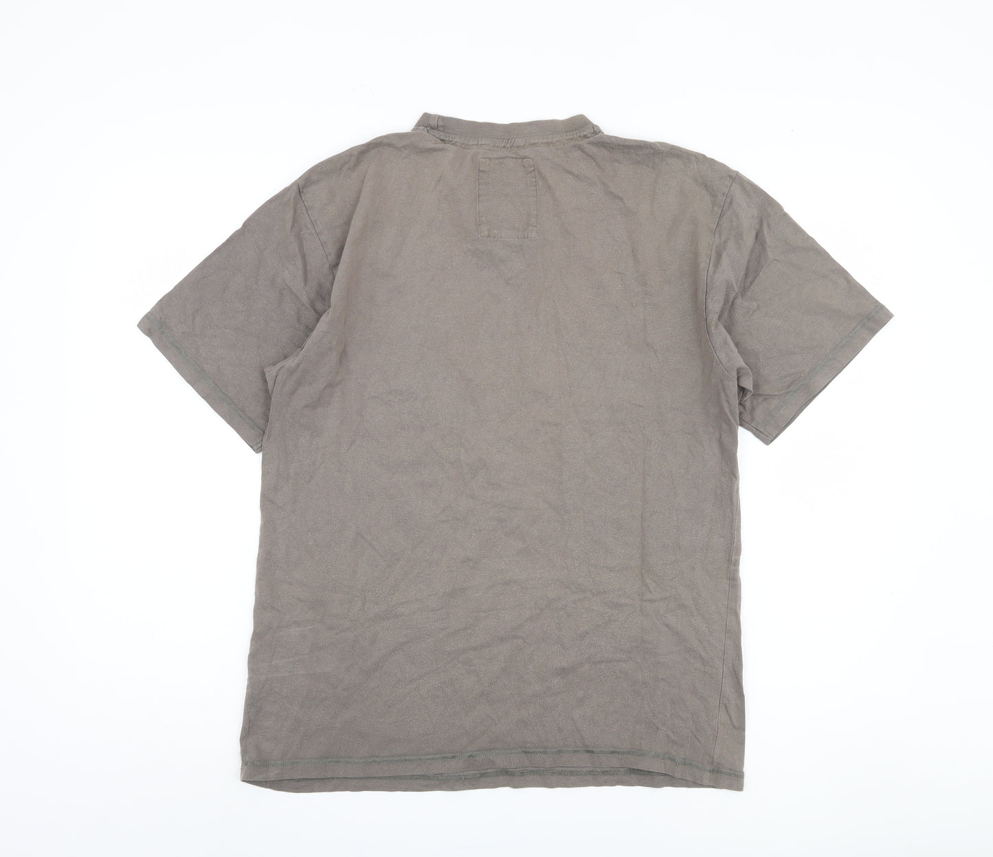 Weird Fish Men's Brown Graphic Print T-Shirt, Size S