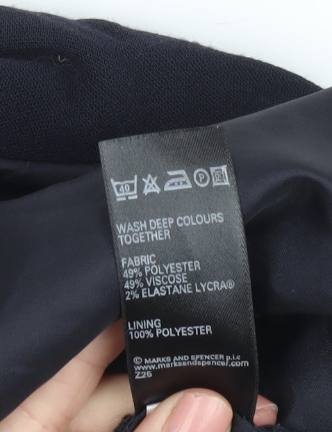 Marks & Spencer Women's Black Knee Length Skirt Size 16