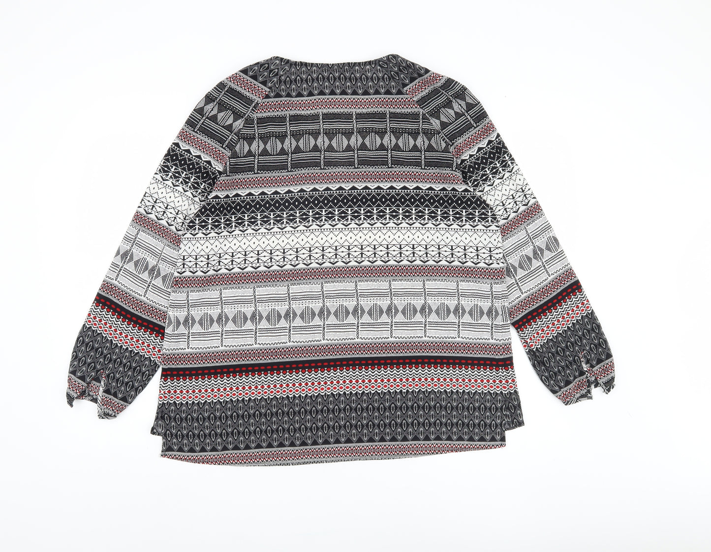 Tinta Style Women's Multicoloured Blouse, Size 12, Geometric Pattern