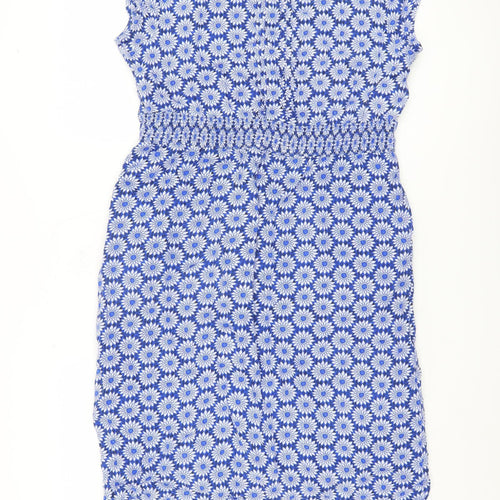 White Stuff Women's Blue Floral Dress Size 14