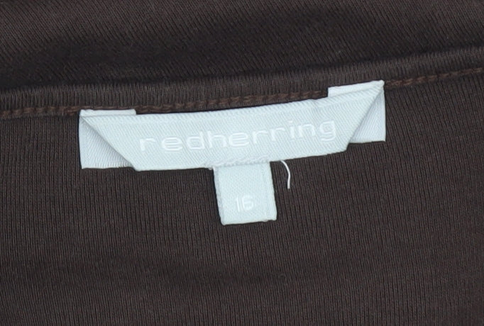 Red Herring Women's Brown Camisole Tank Top Size 16