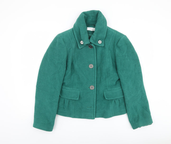 Marks and Spencer Women's Green Wool Blend Jacket