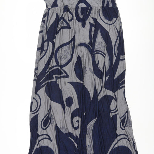 Marks and Spencer Women's Blue Geometric Dress Sz 14