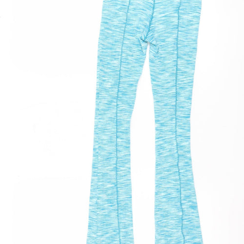 Bershka Women's Blue XS Flared Trousers
