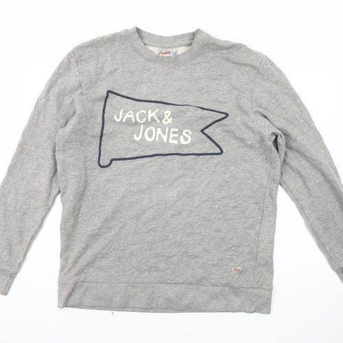 Jack & Jones Men's Grey XL Pullover Sweatshirt