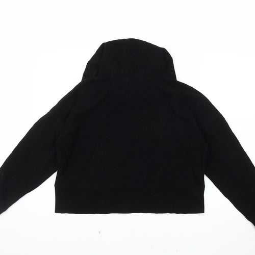DKNY Women's Black Hoodie S Pullover Logo Casual