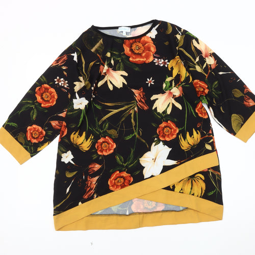 Blue Vanilla Women's Floral Blouse, Multicoloured, M
