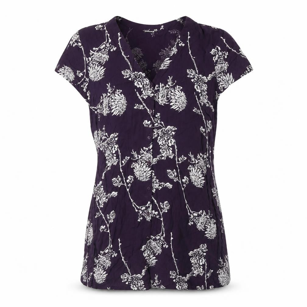 Jacqueline de Yong Women's Purple Floral Top Size 10