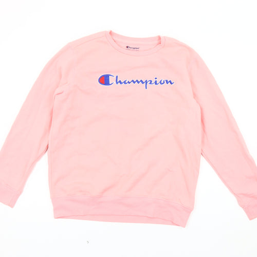 Champion Girls Pink XL Pullover Sweatshirt with Logo