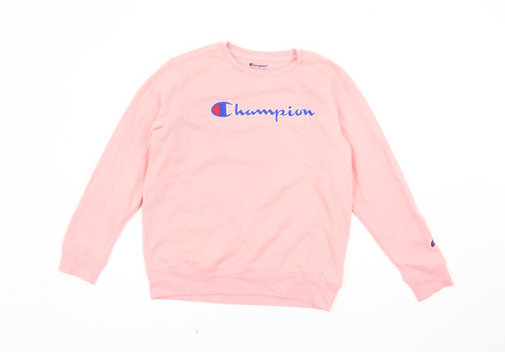 Champion Girls Pink XL Pullover Sweatshirt with Logo
