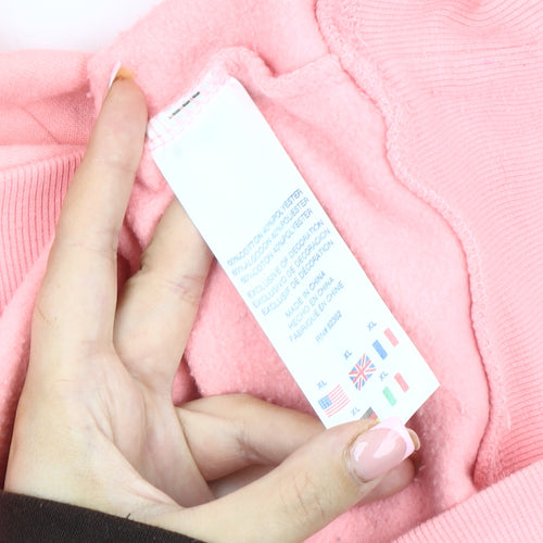 Champion Girls Pink XL Pullover Sweatshirt with Logo