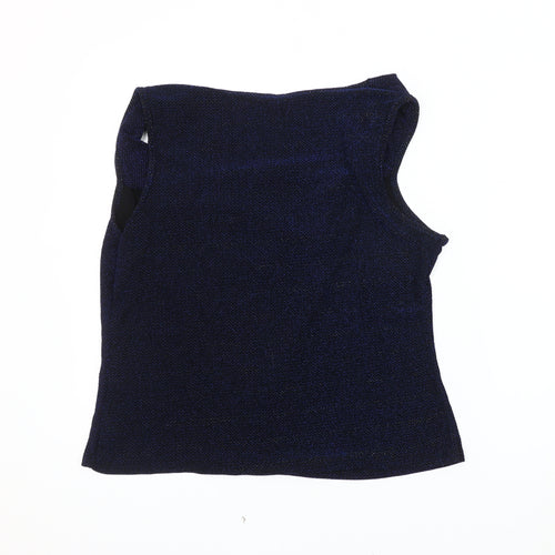 Roman Women's Blue Cowl Neck Tank Top Size 22