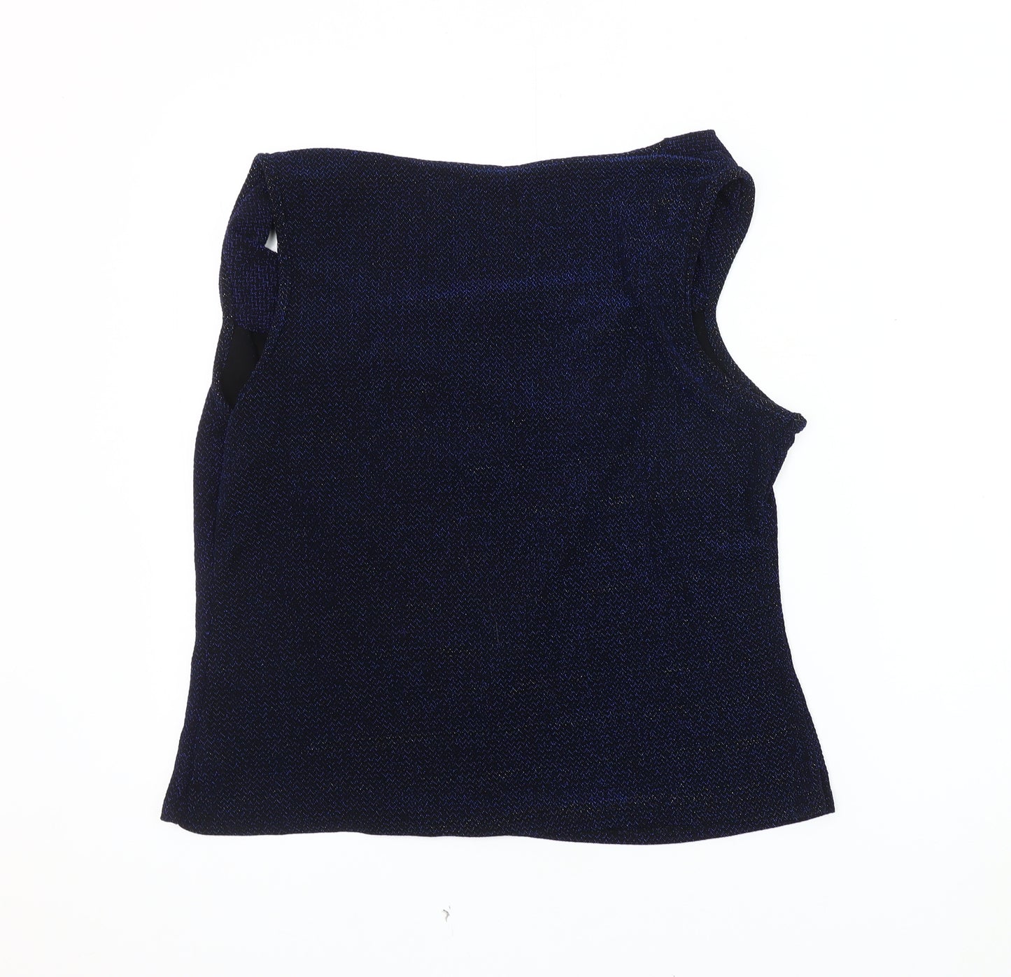 Roman Women's Blue Cowl Neck Tank Top Size 22