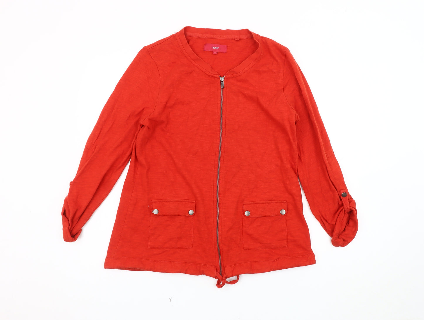 Next Women's Red Cotton Jacket Size 12