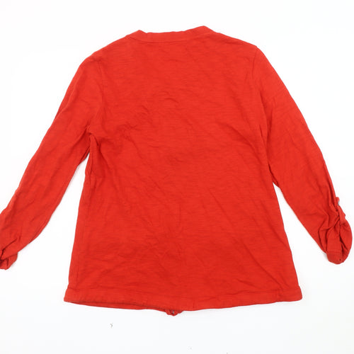 Next Women's Red Cotton Jacket Size 12