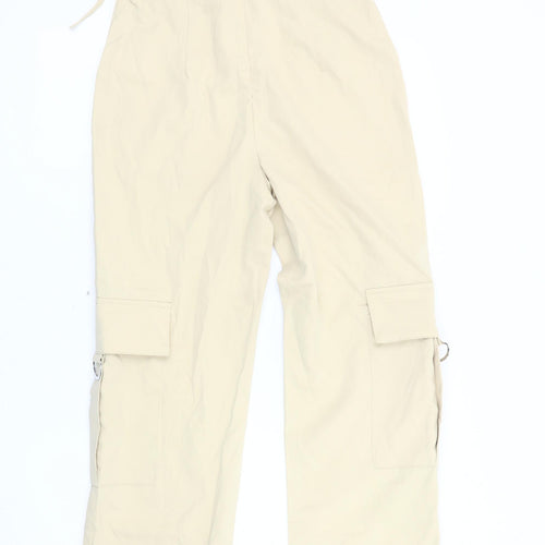 PrettyLittleThing Beige Strapless Jumpsuit UK 4 Petite