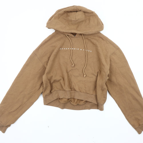 Abercrombie & Fitch Women Brown XS Pullover Hoodie