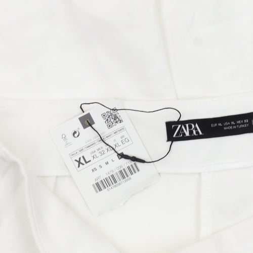 Zara Women's White XL Shorts