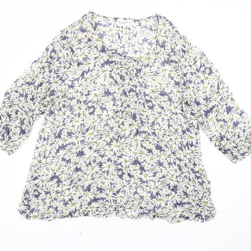 Capri Women's Multicoloured Floral Blouse Size 18