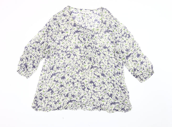 Capri Women's Multicoloured Floral Blouse Size 18