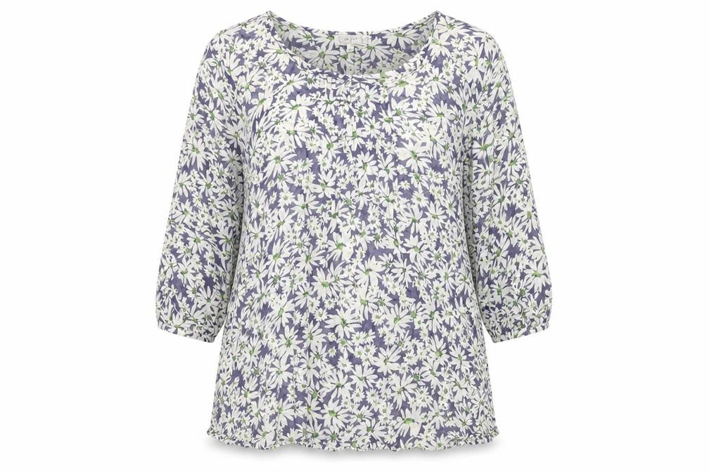 Front view of Capri Women's Multicoloured Floral Blouse, size 18