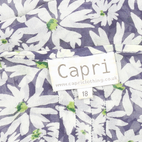 Capri Women's Multicoloured Floral Blouse Size 18