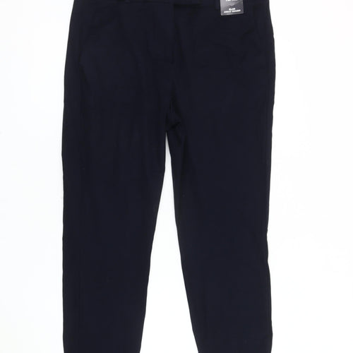 Marks and Spencer Women's Blue Ankle Slim Trousers