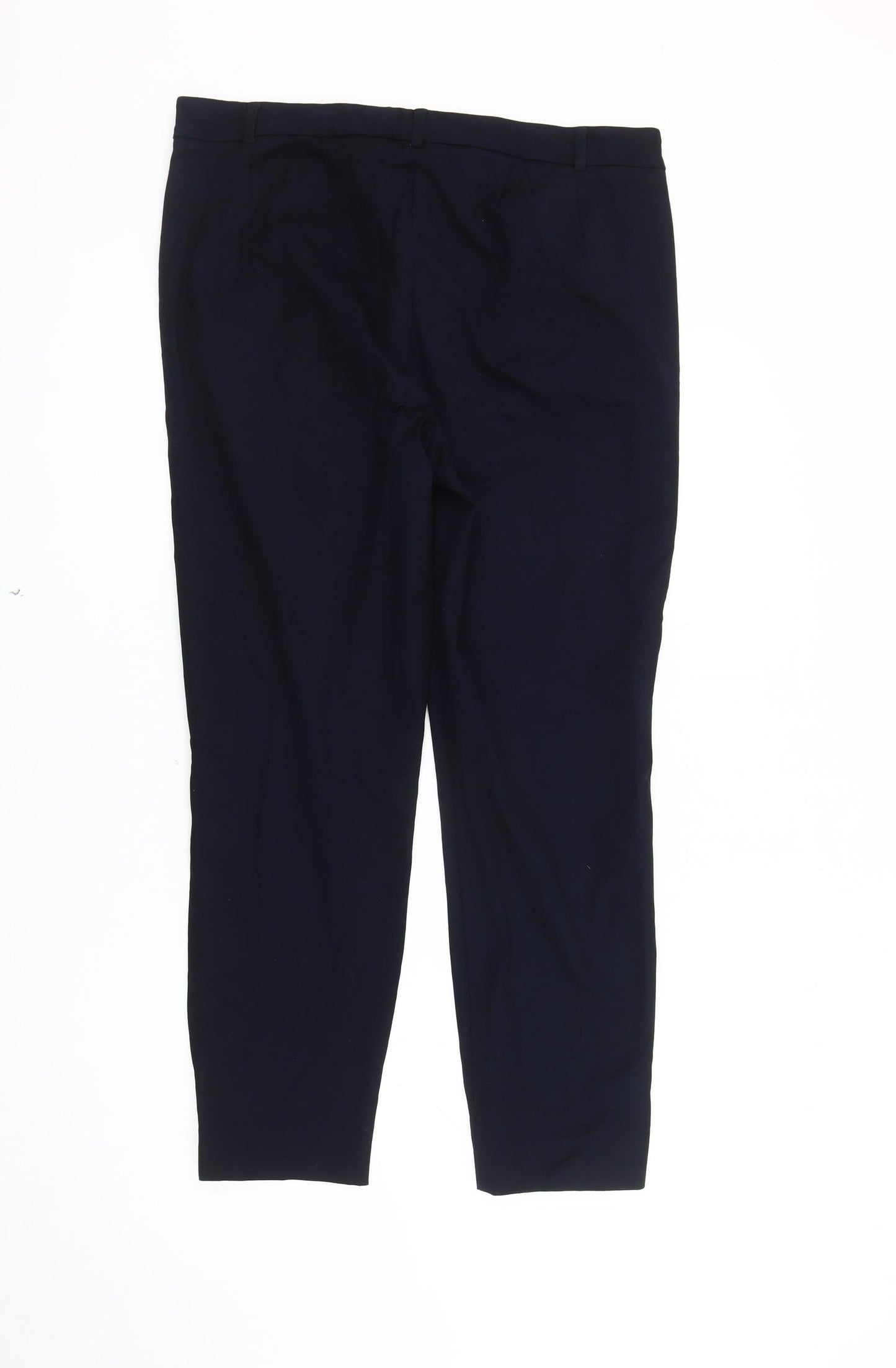 Marks and Spencer Women's Blue Ankle Slim Trousers